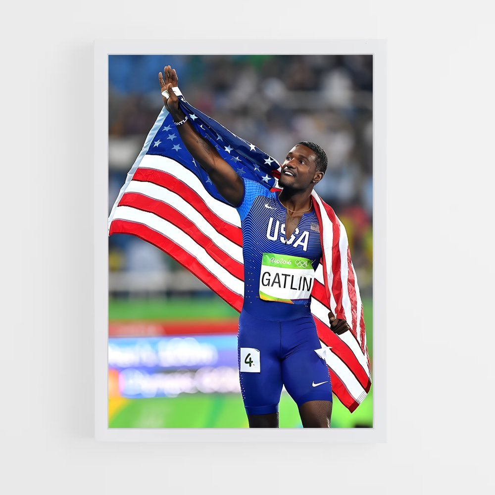 Poster USA's Sprint – affiche Athlétisme (vue 3)